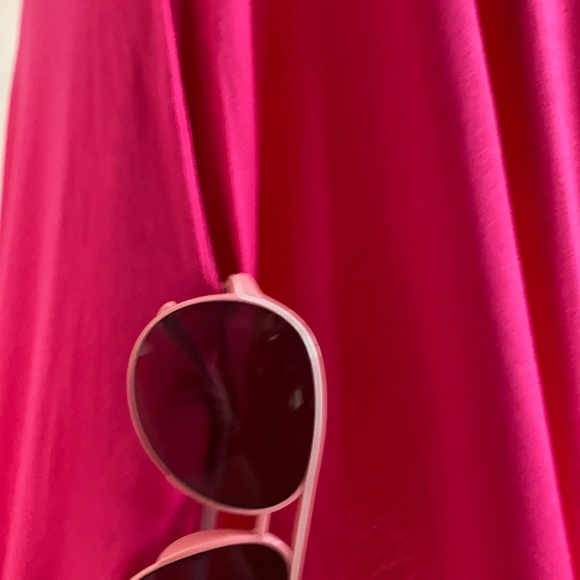 Fuchsia Floating Sleeve Dress for Women - Picture 4 of 6